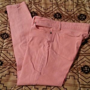 Gap‎ Premium Super Skinny Crop Pink Jeans 0/25